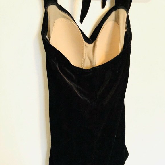 VTG Girl Howdy Swimsuit One Piece Black Velvet - Picture 5 of 8